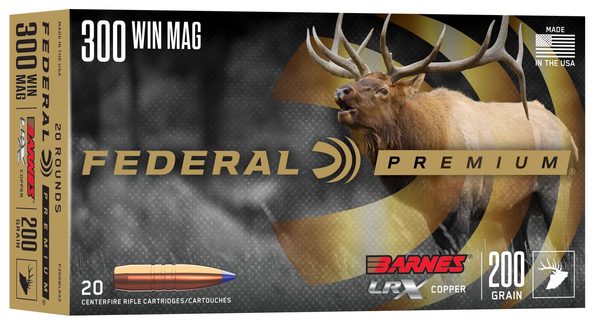 Federal Premium 300 Win Mag 200gr Barnes LRX Ammo - Box of 20